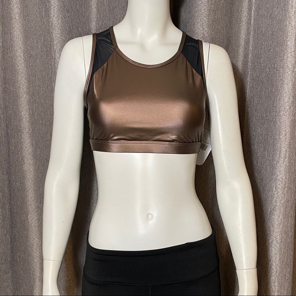 Fabletics Camryn Metallic Comfortable Sports Bra